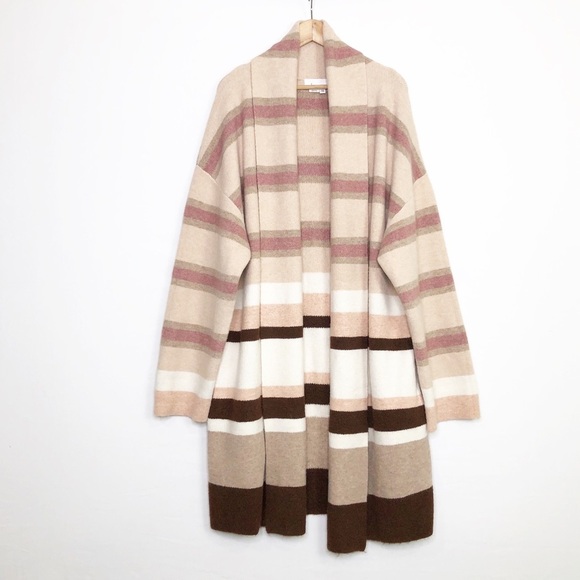 Anthropologie The Mariel Long lined striped color block cardigan - Picture 9 of 12
